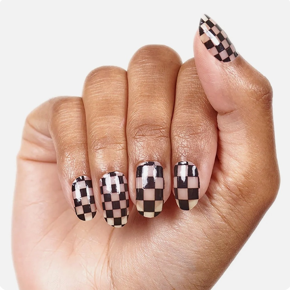 *Retired* Color Street: Check Yourself | Checkerboard Racing Clear Overlay - Picture 1 of 13